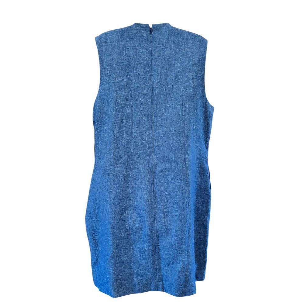 FRANCES VALENTINE Callista Wool-Blend Dress in Blue NWT Size Small - Picture 4 of 8